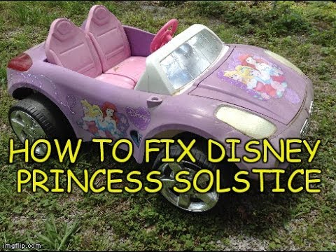 How To Fix MotionTrendz Disney Princess Pontiac Solstice Power Wheels – Troubleshooting Repairs