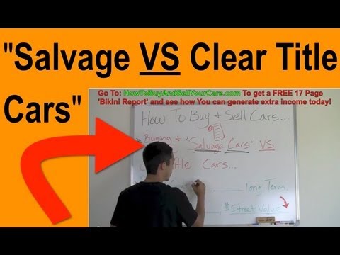 how to re register a salvage vehicle