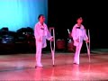 chinese one legged female dancers