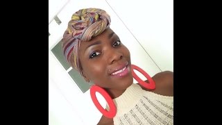 How to tie a top knot Headscarf