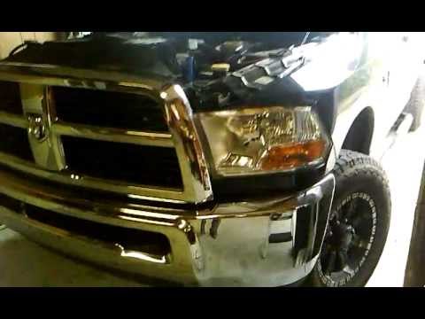 How to Replace Remove Headlights on Dodge Ram 2009 2010 2011 2012 hid