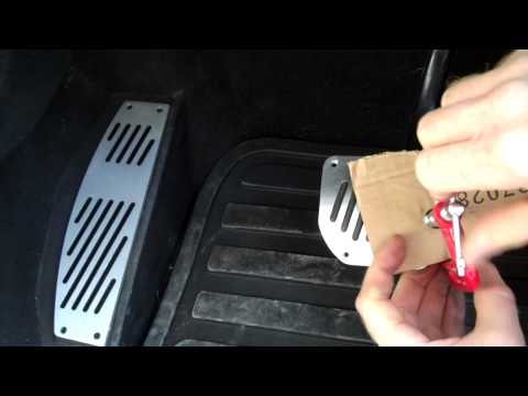How to fit alloy foot pedal covers to Range Rover Sport
