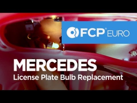 Mercedes License Plate Bulb Replacement (C300) FCP Euro