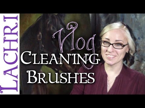 how to clean oil paint from a brushes