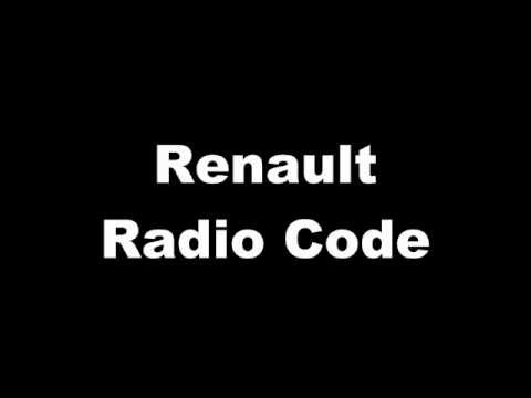 how to unlock renault radio code