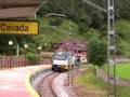 Este es posiblemente el unico dia en muchos años que se ha circulado por aqui con Alsthom. La 1659 sale por el ramal de Lierganes a su paso por La Cavada despues de ayudar en el servicio del Tren de la Leyenda a la 1657. Este servicio esta encomendado a las Bisexuales 1900, pero la falta de estas por sus asiduas visitas al taller forzaron a las veteranas Alsthom a tomarles el relevo.