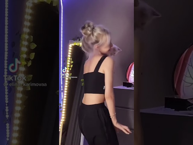 Elina and kitten #shorts