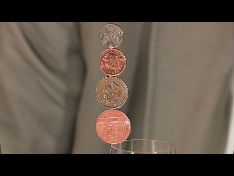 how to balance a quarter on a lemon