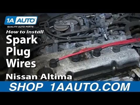 How To Install Change Spark Plug Wires Nissan Altima 2.4L