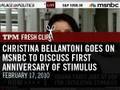 Christina Bellantoni Goes on MSNBC To Discuss First Anniversary of Stimulus