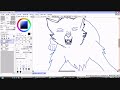 Speed drawing my wolf Selene