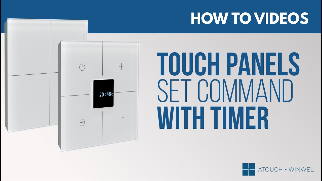 Como associar um comando temporizado no painel tátil