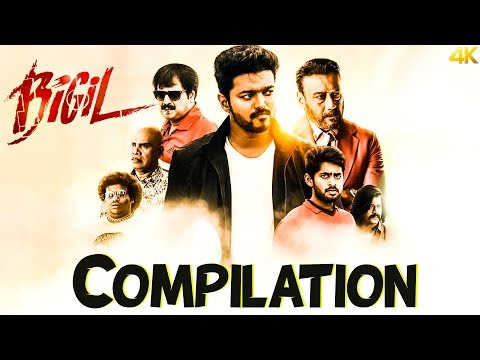 Bigil | Happy Pongal 2020 | Compilation | Vijay | Nayathara | 4k (English subtitles)