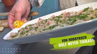 Hecht-Carpaccio: Eine Rhein-Delikatesse mit Ingwer & Sonnenblumenöl