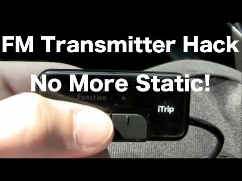 how to get rid of static on fm transmitter