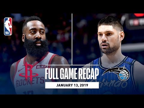 Video: Full Game Recap: Rockets vs Magic | James Harden Records His 16th Consecutive 30+ Point Game