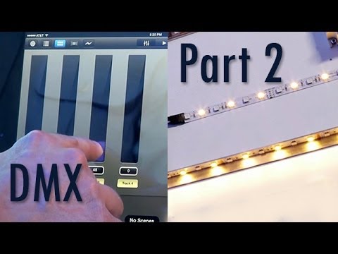 how to control dmx lights with ipad