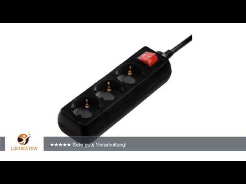 Hama Steckdosenleiste (3-fach, Schalter, Kindersicherung, 3 m) schwarz |