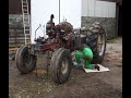a brief overview of the work we carried out to completely restore this canadian giant to its former glory. 

the tractor is a 1978 massey ferguson 1135. it features a 6cyl perkins turbo charged, 130hp engine, driving through a 12 speed multi-power transmission. the 1135 was a popular choice for large farmers and contarctors during the late 70's and early 80's. with little competition in it's power bracket, they were a popular tractor and could be often seen powering trailed silage harvesters, or ploughing with 5 forrow semi-mounted ploughs.

this particular mf 1135, spent the first few years of its life working in co. meath, then it was bought by a large arable farmer in rathcoffey, co. kildare, where it was used as a front line tractor along with another identical machine the farm had bought new.
it was then bought by the current owner, and used for general farm work, as well as contract bailing, mowing and other duties.
due to its low road speed, and dated technology, it was replaced by more modern john deere tractors, and was left sitting in the back of a barn, facing an uncertian and somewhat boring future.

after nearly 15 years of waiting patiently, it finally got the attention it deserved, from three eager enthusiasts, myself, mrfoxman360, mechanincal engineer, vincenzolorenzo, and of course the boss.

work started in mid january 2008. the tractor was completely stripped, checked, sand blasted and expertely resprayed, replacing many parts with genuine orignals and having the unavailable ones remanufactured to orignal spec, such as the roof, and interior decals.
the tractor was finished on june 28th, in time for the annaul hill billy tractor run in co. wicklow, where the tractor made its debut, generating quite a bit of interest and causing quite a stir among spectators.