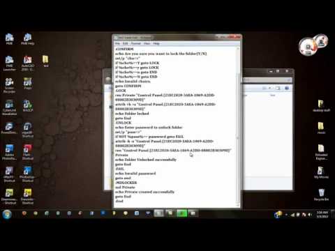 how to lock a folder in windows 7