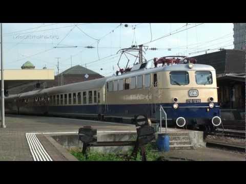 e10 - Sonderzug mit historischer E-Lok BR E10 1239 verlässt Basel.
