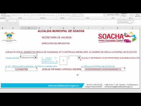 Paso a paso descarga Impuesto Predial Unificado vigencias anteriores - Soacha Paso a paso descarga Impuesto Predial Unificado vigencias anteriores - Soacha