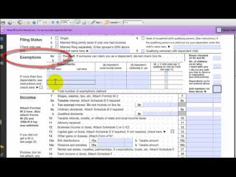 how to fill out a w-4 claiming zero