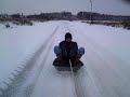 schlittenfahrn in jever/gewerbegebiet