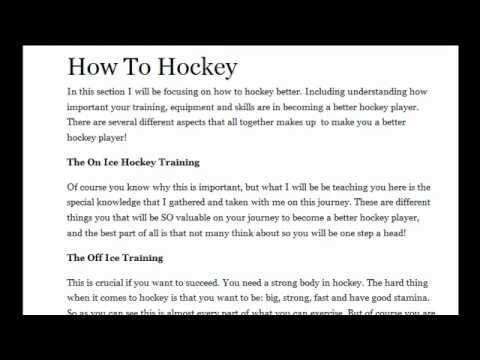 How To Hockey