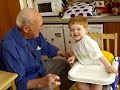 Great Grandad and Finley clips