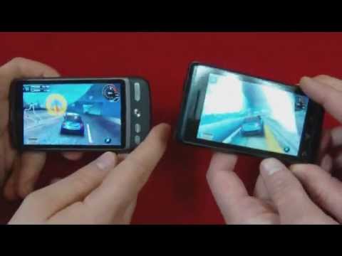 HTC Desire vs Motorola Milestone - gry 3D