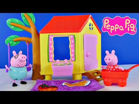 PEPPA PIG Tree House Episodes with Peppa's Friend Emily Elephant Peppapig Toys DCTC