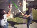 sWORDFIGHT NUMBA 2. jenna vs. melanie