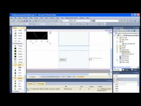 Creating a Measurement Studio Application with Webforms Controls and Analysis