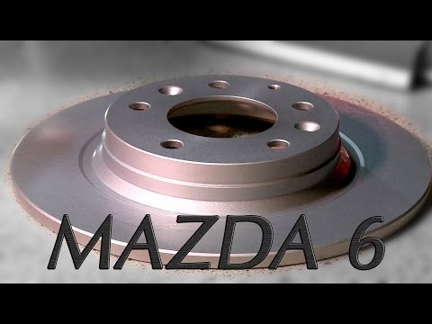 [ MAZDA 6 ] How to Rear Brake replacement. Rotor and Pads change