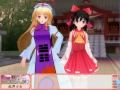 【3D東方】結界少女をらぶデス2で再現してみた【らぶデス2改造】.flv