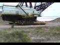 B&E 1250 Dragline side view walking