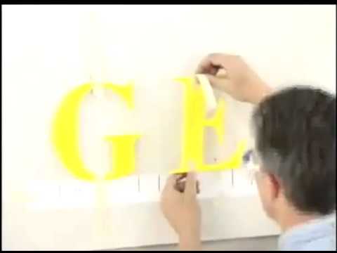 Installing Pad Mounted 3D Sign Letters-2:55min