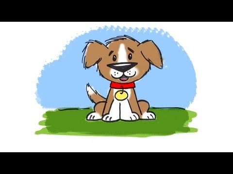 video-linktoworks-How to draw a cartoon Dog