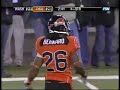 Quite possibly the worst officiating in college football history throughout the game. This call defined the night however, as Bernard was OBVIOUSLY down by three things:

1a) Knee
1b) Thigh
1c) Hip
1d) Arm
1e) Entire right side of his body

2) The ball crossed the plane of the goal line. Once that happens the play IS DEAD!

3) The ground caused the fumble. The ground can't cause a fumble.

There is an official standing right there. What does he do? Just let the play go on. Swallowed his fucking whistle on a blatant call. Huskies go the other way.

Okay, so that's why we have review right? It's going to get overturned... I mean, how fucking obvious can a call get. The crowd is livid. Gotta review.

Hmmm, all the players are lining up. Where is the review? They're going to review it right? IS THE REVIEW GUY ASLEEP?!?!? Washington SNAPS it. There is now no review. Oregon State didn't have any timeouts to instigate the review. WHERE THE FUCK IS THE REPLAY OFFICIAL!?

Just an embarrassment for the Pac-10 in a long line of them. The entire slew of Pac-10 refs needs to be fired. They are the worst in the nation and everybody, probably even them, know it.

Almost cost the Beavers the game and a possible bowl berth. Ridiculous. Beaver D stopped the Huskies though. Ball don't lie. Cheaters never prosper.

Real final score:

Washington 23
Oregon State 36