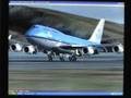 KLM 744 landing at HKG/VHHH