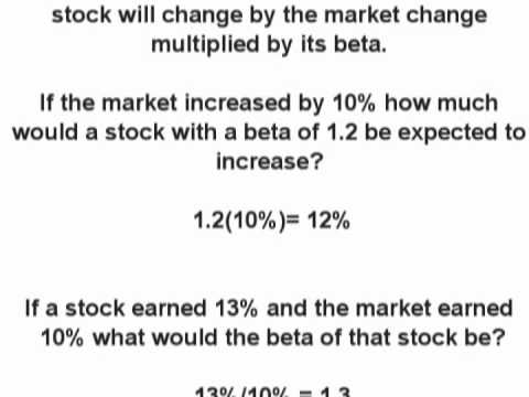 how to calculate beta