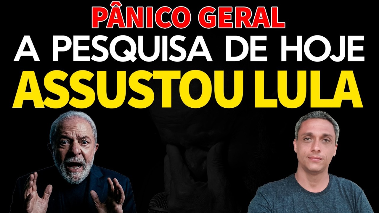 Pesquisa de hoje assusta LULA - O jogo da REJEIÇÃO já virou
