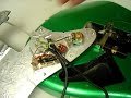 1985 Fender Stratocaster humbuckers, MIJ Metalflake Green