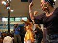 on june 1, kelly rowland visited the ricky smiley and these nuts of 97.9thebeat at the sycamore recreation center in fort worth.  they talked about her upcoming tour around the world.  
then the conversation begins to turn.  veda loca (crazy), of course, inquired rowland 