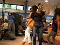 on june 1, kelly rowland visited the ricky smiley and these nuts of 97.9thebeat at the sycamore recreation center in fort worth.  they talked about her upcoming tour around the world.  
then the conversation begins to turn.  veda loca (crazy), of course, inquired rowland 