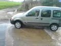Kangoo Trekka fording Letheringsett Norfolk