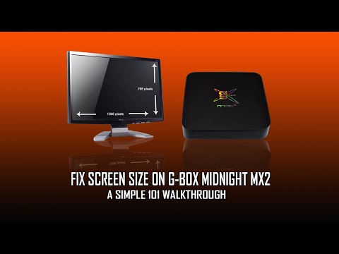how to adjust screen size on g box