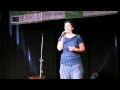 mieze medusa as featured poet @ czech poetry slam champion ship, brno, club fleda, 2009