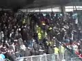 Onrust op de tribune. Vak E tegen het uitvak